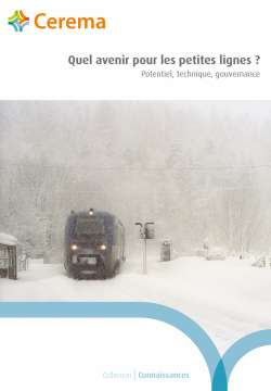 Quel avenir pour les petites lignes ? Potentiel, technique, gouvernance